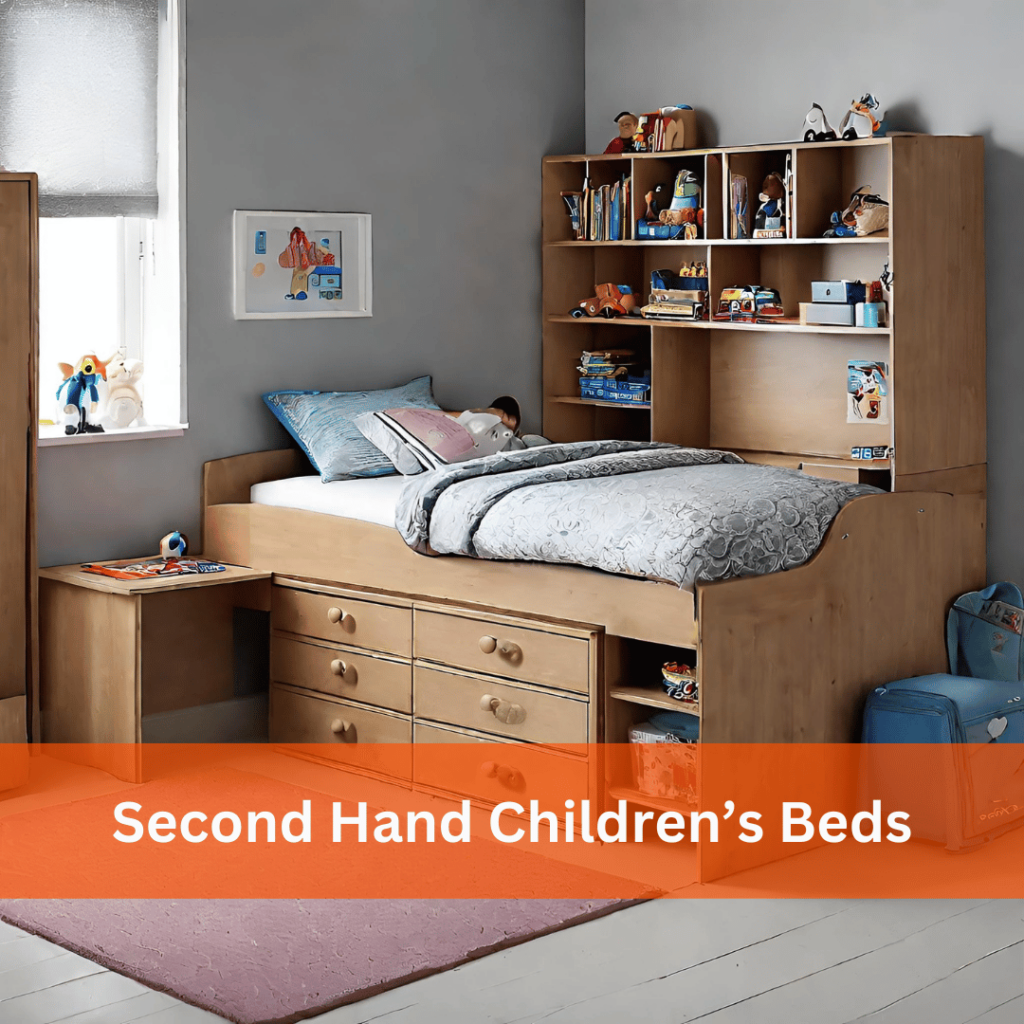 Second hand children's cabin mid-sleeper bed